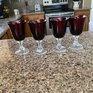 Ruby Red goblets